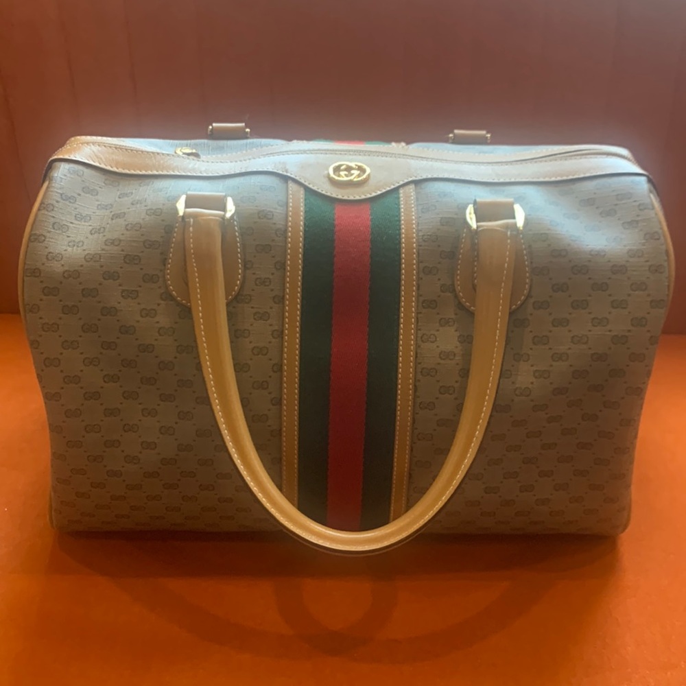 Vintage Gucci Vintage GG Supreme Boston Bag